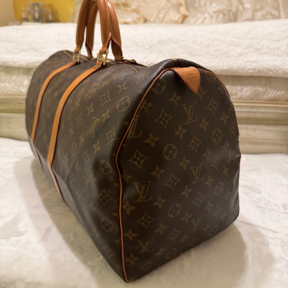 Louis Vuitton Brown Monogram Duffel Bag - Picture 3 of 9